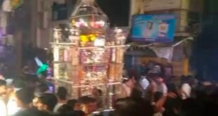 कासगंज-: जिले में गमगीन माहौल में कर्बला में सुपुर्द-ए-ख़ाक हुए ताजिए।