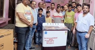 बिसौली: जायन्ट्स ग्रुप बिसौली सिटी ने मानसिक मंदित आश्रय गृह के दिव्यांग बच्चों को भेंट की वाशिंग मशीन, बांटी खाद्य सामग्री।