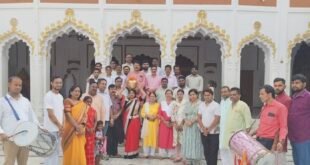 बिसौली में धूमधाम से हुआ संत रविदास पावन माटी का स्वागत, भाजपा ने लिया समरसता का संकल्प।