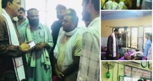 घायलों और मरीजों का हाल जानने मेडिकल कॉलेज पहुंचे सपा जिलाध्यक्ष तनवीर खान।