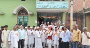 बिसौली के मदरसा फैजान-ए-रजाए-मुस्तफा में हर्षोल्लास से मनाया गया स्वतंत्रता दिवस।