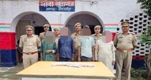 शाहजहांपुर में भूमि विवाद पर फायरिंग और मारपीट: पुलिस ने चार आरोपियों को किया गिरफ्तार, हथियार बरामद।