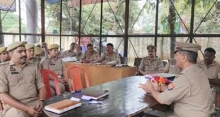 बिसौली के नए कोतवाल सर्वेंद्र कुमार शर्मा ने संभाला कार्यभार, बैठक कर दिए सख्त निर्देश।