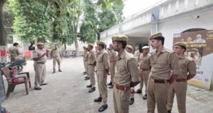 उसावां थाने में रिक्रूट कांस्टेबलों को दिया गया आग से बचाव और अग्निशमन उपकरणों के इस्तेमाल का प्रशिक्षण।