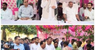 शाहजहांपुर: प्रभारी मंत्री नरेंद्र कश्यप ने बाढ़ प्रभावित कसारी गांव का किया निरीक्षण, बांटी राहत किट।