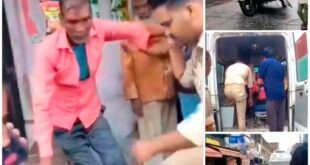 शाहजहांपुर: ई-रिक्शा पर गिरा जर्जर बिजली का पोल, चालक घायल।