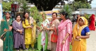 बिसौली: जायंट्स सेवा सप्ताह की शुरुआत, महिला समूह ने लगाए छायादार व औषधीय पौधे।