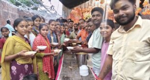 गंजडुंडवारा के गनेशपुर में गणेश विसर्जन से पूर्व भव्य भंडारा, सैकड़ों श्रद्धालुओं ने पाया प्रसाद।
