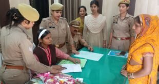 मिशन शक्ति अभियान: कक्षा 8 की छात्रा साक्षी बनीं एक दिन की थाना प्रभारी।