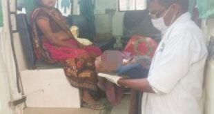 रास्ते में एंबुलेंस के अंदर गूंजी किलकारी, टीम ने कराया सुरक्षित प्रसव।