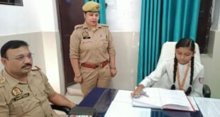मिशन शक्ति: छात्रा अपर्णा मिश्रा बनीं एक दिन की जीआरपी थाना प्रभारी।