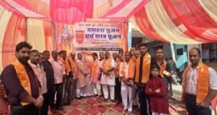 बिसौली में क्षत्रिय समाज ने किया शस्त्र पूजन, परंपरागत रीति-रिवाजों के साथ मनाया विजयदशमी पर्व।