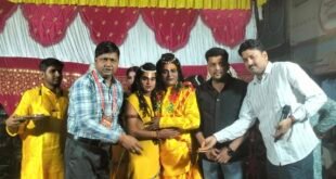 गंजडुंडवारा में भरत मिलाप लीला का मंचन, श्रीराम और भरत के मिलन का दृश्य देख भावुक हुए दर्शक।