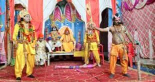 रामलीला में विश्वामित्र आगमन से सीता स्वयंवर तक का भावपूर्ण मंचन।
