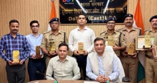 मोबाइल बरामदगी में बरेली प्रदेश में अव्वल, एसपी क्राइम मनीष कुमार सोनकर सम्मानित।