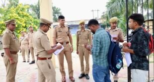 PET-2026 परीक्षा केंद्रों का एसपी ने किया निरीक्षण, सुरक्षा व्यवस्था परखी।