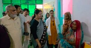राज्य महिला आयोग की सदस्य रेनू गौड ने गंजडुंडवारा सीएचसी का किया निरीक्षण।