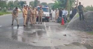 ओवरटेक बना काल! ट्रक ने बुजुर्ग दंपती को कुचला, दोनों की मौके पर मौत।
