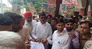 162 करोड़ के बकाये पर किसानों का शक्ति प्रदर्शन, गन्ना समिति में गूंजा आंदोलन।